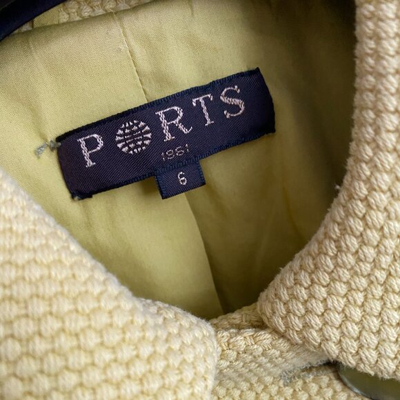 Ports 1961 Yellow Cotton Jacket, size 6 (fits like a 4) - Picture 2 of 5